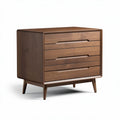 houten ladekast met vier lades afmetingen 80 x 40 x 70cm bruin